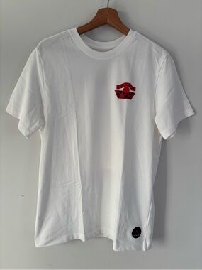 Jordan Nina Chanel Abney Womens T-Shirt White Graphic Tee Medium basketball new